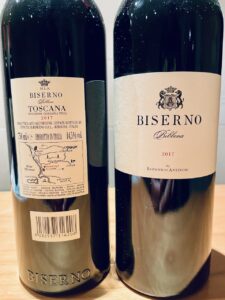 Biserno 2016 front and back label