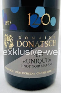 Donatsch Pinot Noir Unique 2017 Label Front