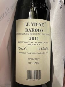 Sandrone Barolo le vigne 2011