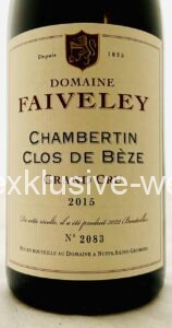 Domaine Faiveley Chambertin Clos de Beze Grand Cru 2015 label