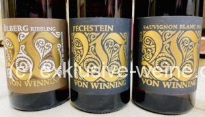 Von Winning Riesling Ölberg Riesling Pechstein 2014 Sauvignon Blanc 500 Trio Label