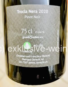 Weingut zur Sonne Trocla Nera 2020 back label