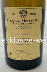 Louis Jadot Chevalier Montrachet Les Demoiselles Grand Cru 2018 back label