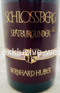 Bernhard Huber R Schlossberg Spätburgunder 2014 front label