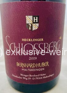 Bernhard Huber R Schlossberg Spätburgunder 2019 label