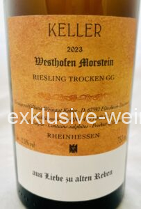 Klaus Peter Keller Westhofen Morstein 2023 back label