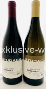 Studach Pinot Noir 2023 Studach Chardonnay 2023 2 bouteilles