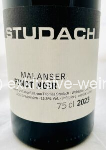 Studach Pinot Noir 2023 label