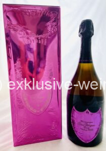Champagne Dom Pérignon Lady Gaga rosé 2008 box and bottle