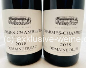 Domaine Dujac Charmes-Chambertin grand cru 2018 duo row labels
