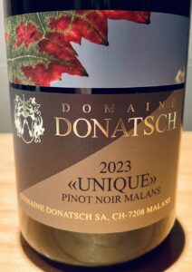 Donatsch Pinot Noir Unique 2023 front label 2