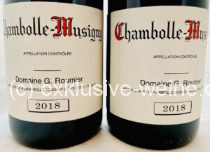 Roumier Chambolle Musigny 2018 duo label