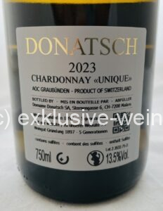 Domaine Donatsch Chardonnay Unique 2023 Label back
