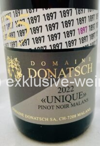 Domaine Donatsch Pinot Noir Unique 2023 Label front
