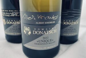 Domaine Donatsch Pinot Noir Unique 2019 2021 Chardonnay Unique 2022 Magnum Bottles label trio