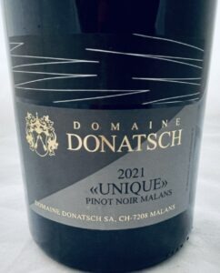 Domaine Donatsch Pinot Noir Unique 2021 Magnum Bottle label