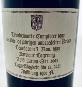Boner Completer 1999 back label