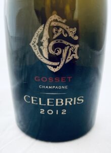 Champagne Gosset Celebris 2012 label