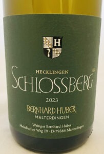 Bernhard Huber Chardonnay Schlossberg 2023 front label