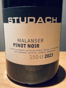 Studach Pinot Noir 2023 Magnum Etikette